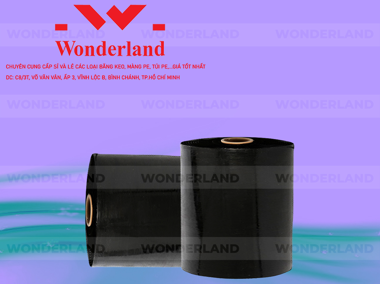 MÀNG PE ĐEN 19.3KG LÕI 1.2KG CHẤT LƯỢNG CAO WONDERLAND