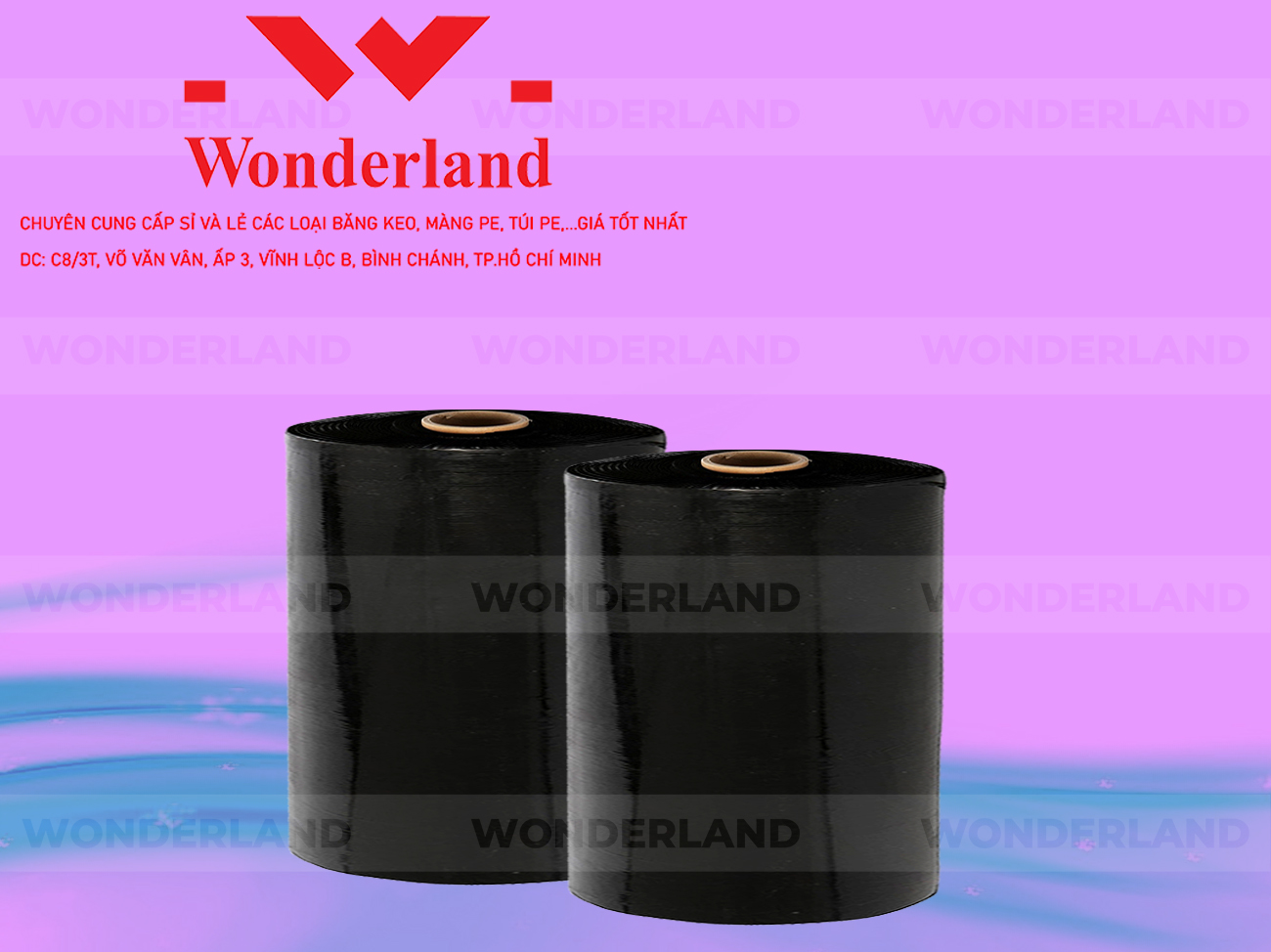 MÀNG PE ĐEN 19.4KG LÕI 1.2KG CHẤT LƯỢNG CAO WONDERLAND
