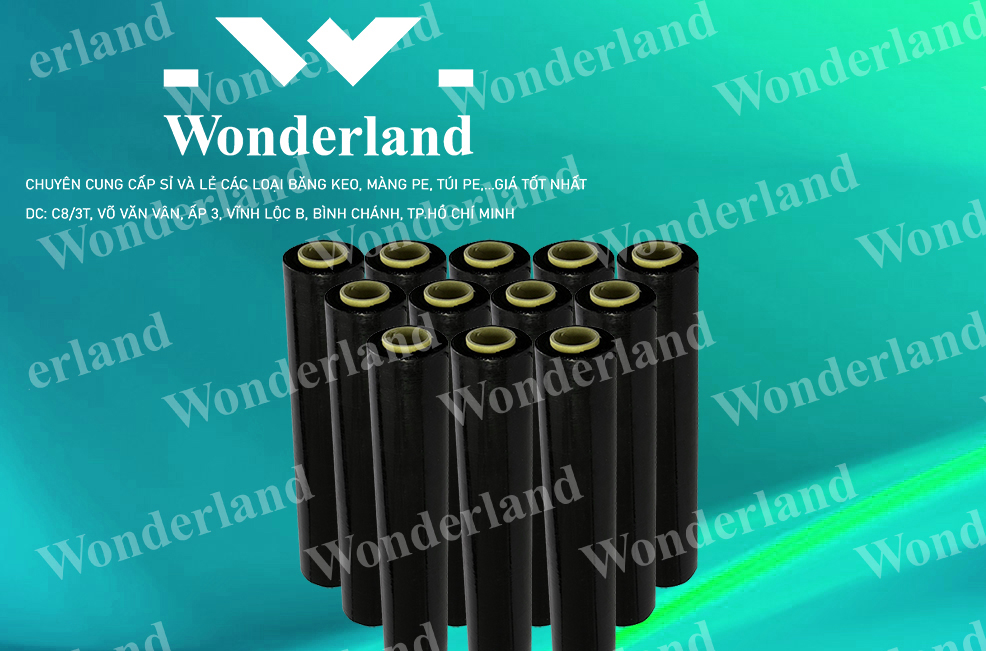 MÀNG PE ĐEN 1KG LÕI 200G CHẤT LƯỢNG CAO WONDERLAND GIÁ SỈ TỐT NHẤT
