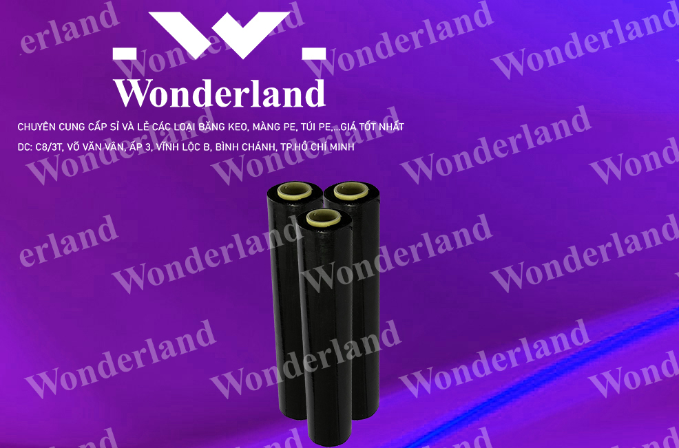 MÀNG PE ĐEN 1KG LÕI 200G CHẤT LƯỢNG CAO WONDERLAND