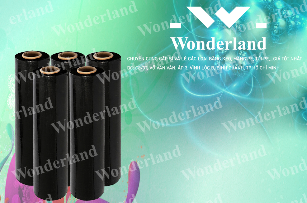 MÀNG PE ĐEN 2.1KG LÕI 200G CHẤT LƯỢNG CAO WONDERLAND