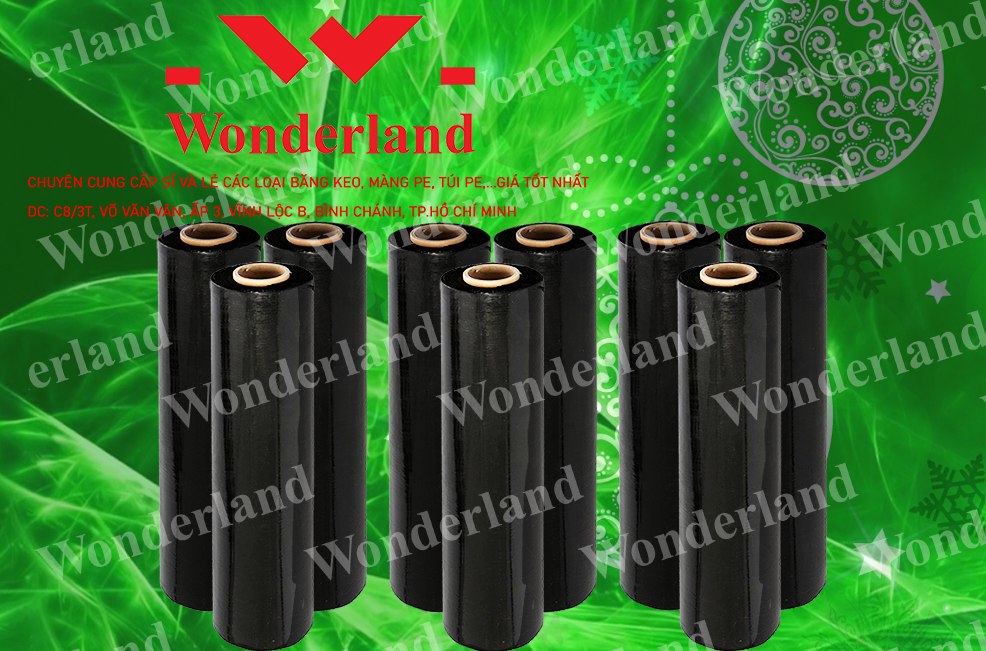 MÀNG PE ĐEN 2.4KG LÕI 200G CHẤT LƯỢNG CAO WONDERLAND GIÁ SỈ TỐT NHẤT