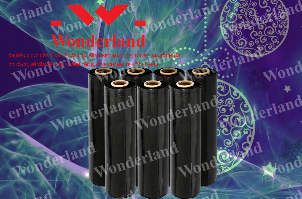 MÀNG PE ĐEN 2.4KG LÕI 200G CHẤT LƯỢNG CAO WONDERLAND