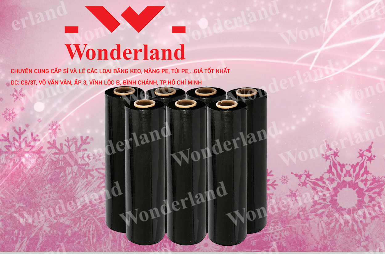 MÀNG PE ĐEN 2.8KG LÕI 200G CHẤT LƯỢNG CAO WONDERLAND GIÁ SỈ TỐT NHẤT