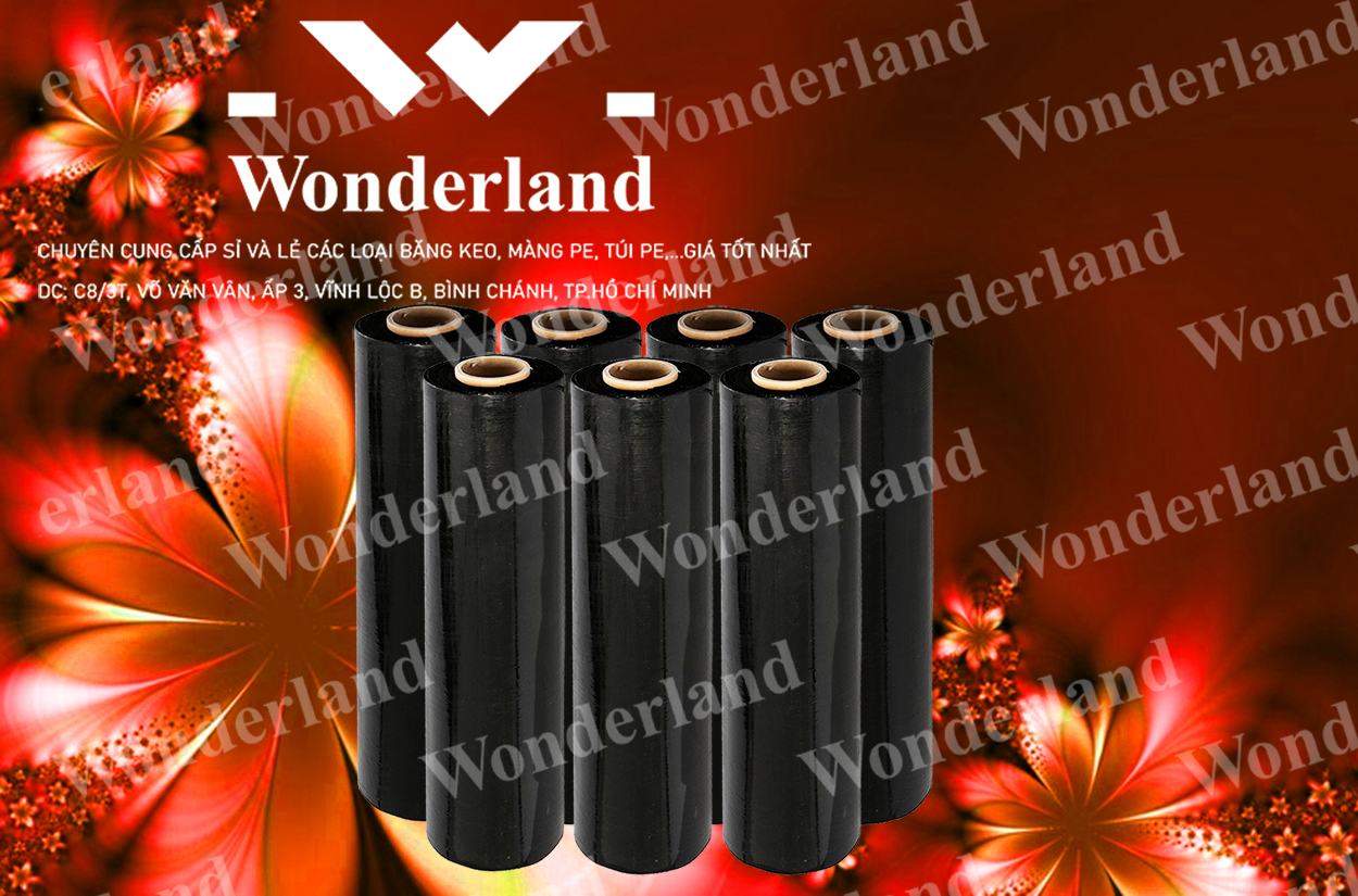 MÀNG PE ĐEN 2.9KG LÕI 200G CHẤT LƯỢNG CAO WONDERLAND GIÁ SỈ TỐT NHẤT
