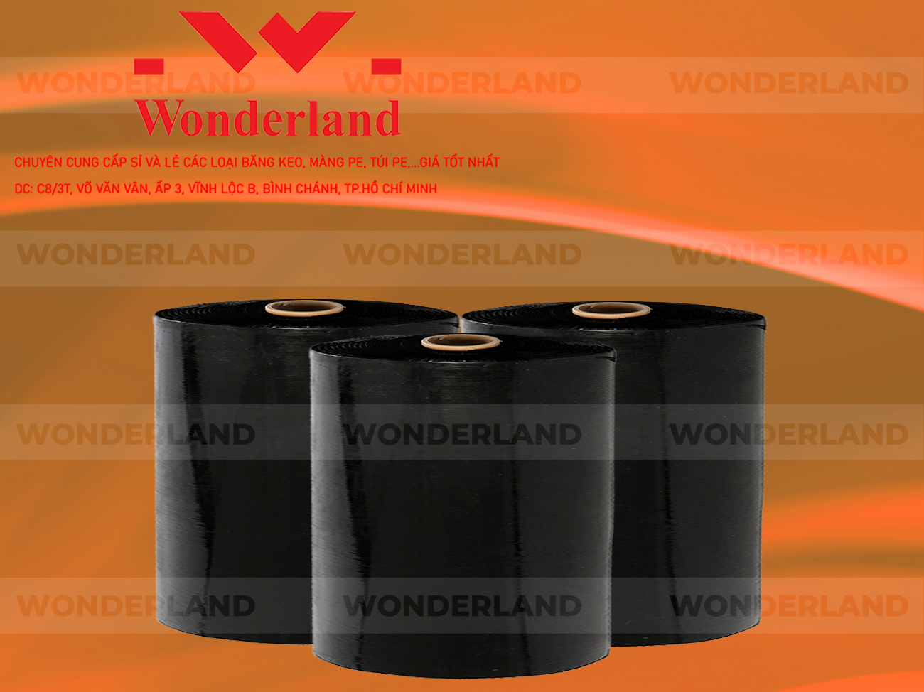 MÀNG PE ĐEN 21.3KG LÕI 1.2KG CHẤT LƯỢNG CAO WONDERLAND GIÁ SỈ TỐT NHẤT
