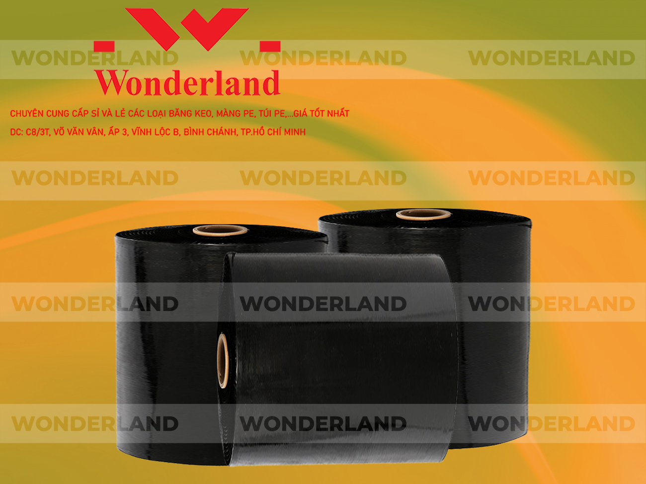 MÀNG PE ĐEN 21.4KG LÕI 1.2KG CHẤT LƯỢNG CAO WONDERLAND GIÁ SỈ TỐT NHẤT