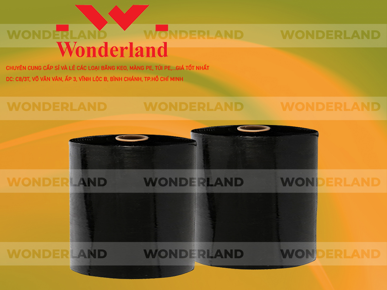 MÀNG PE ĐEN 21.4KG LÕI 1.2KG CHẤT LƯỢNG CAO WONDERLAND