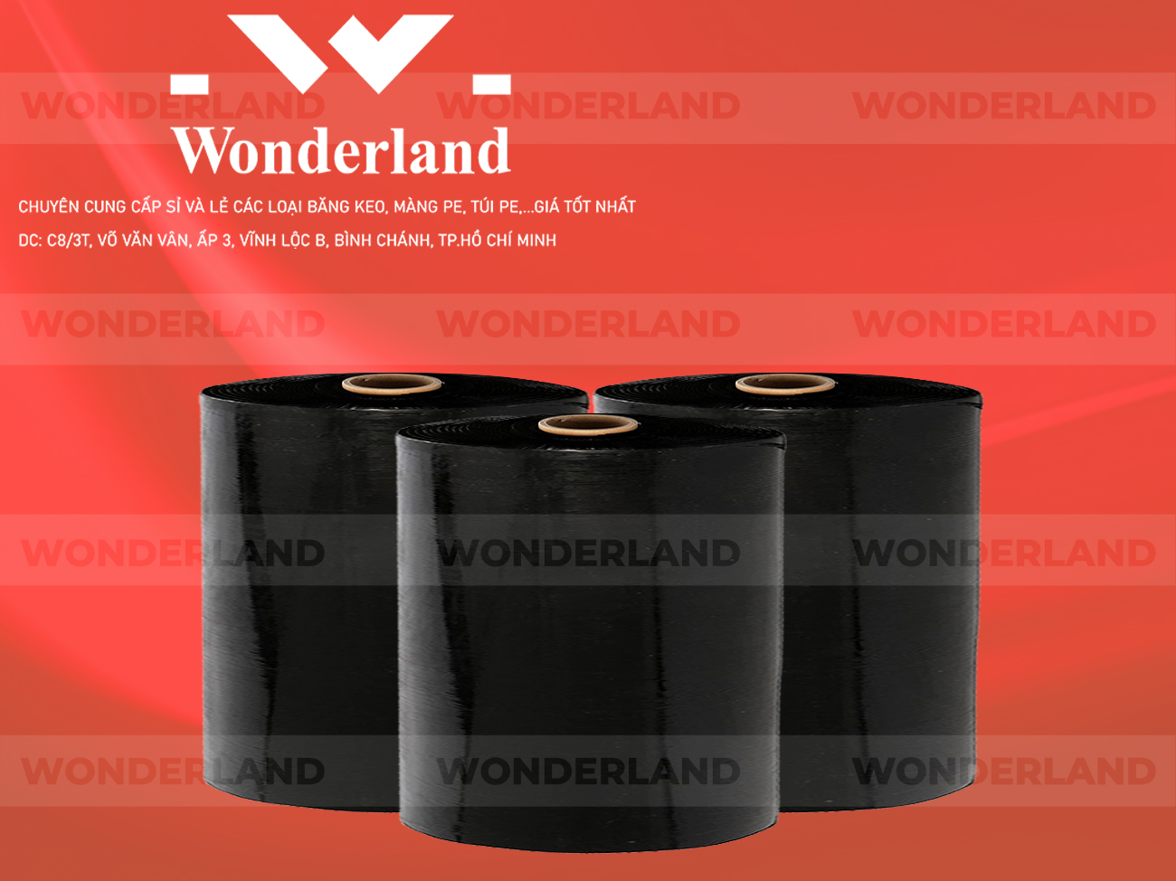 MÀNG PE ĐEN 22.0KG LÕI 1.2KG CHẤT LƯỢNG CAO WONDERLAND GIÁ SỈ TỐT NHẤT