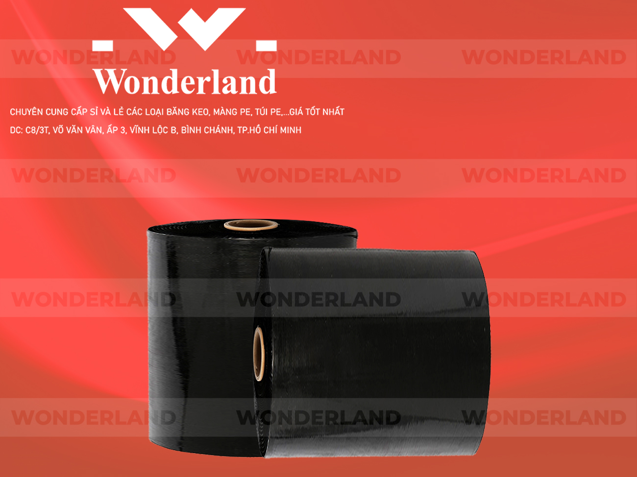 MÀNG PE ĐEN 22.0KG LÕI 1.2KG CHẤT LƯỢNG CAO WONDERLAND