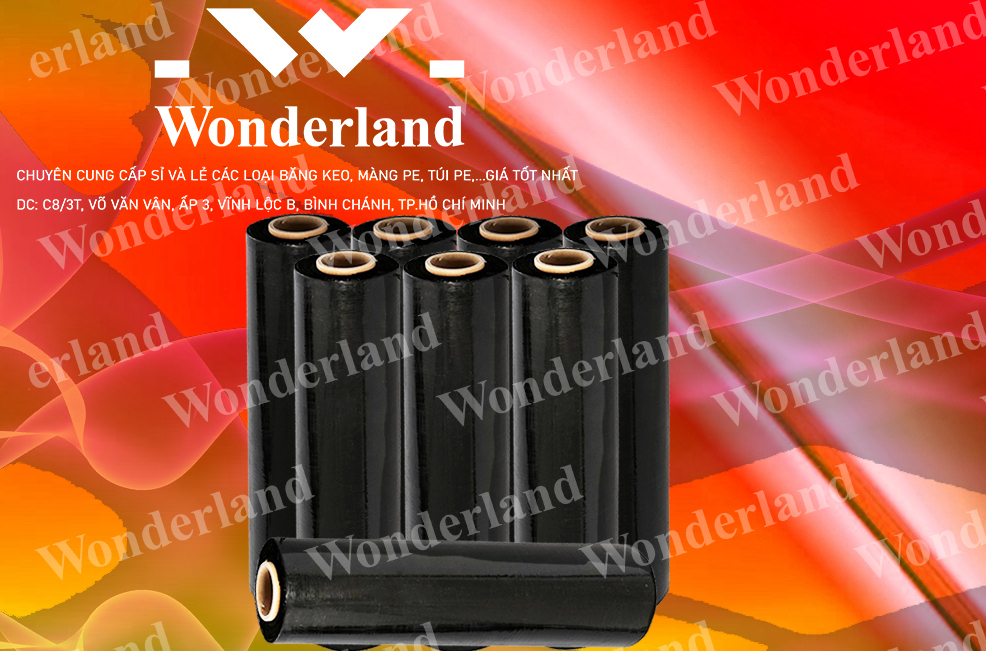 MÀNG PE ĐEN 2KG LÕI 200G CHẤT LƯỢNG CAO WONDERLAND GIÁ SỈ TỐT NHẤT