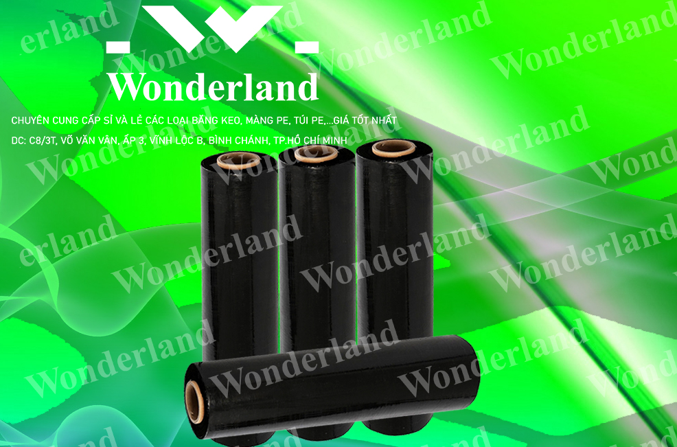 MÀNG PE ĐEN 2KG LÕI 200G CHẤT LƯỢNG CAO WONDERLAND