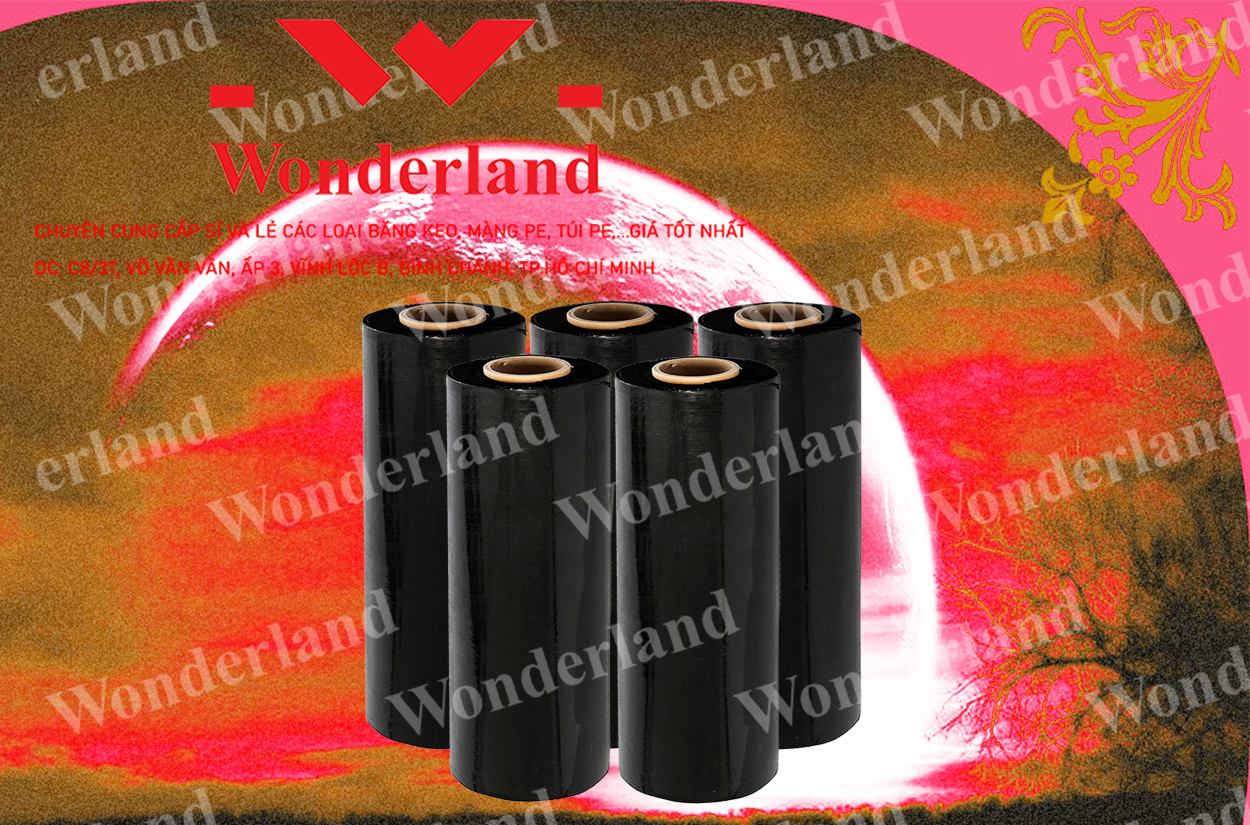 MÀNG PE ĐEN 3.2KG LÕI 200G CHẤT LƯỢNG CAO WONDERLAND GIÁ SỈ TỐT NHẤT