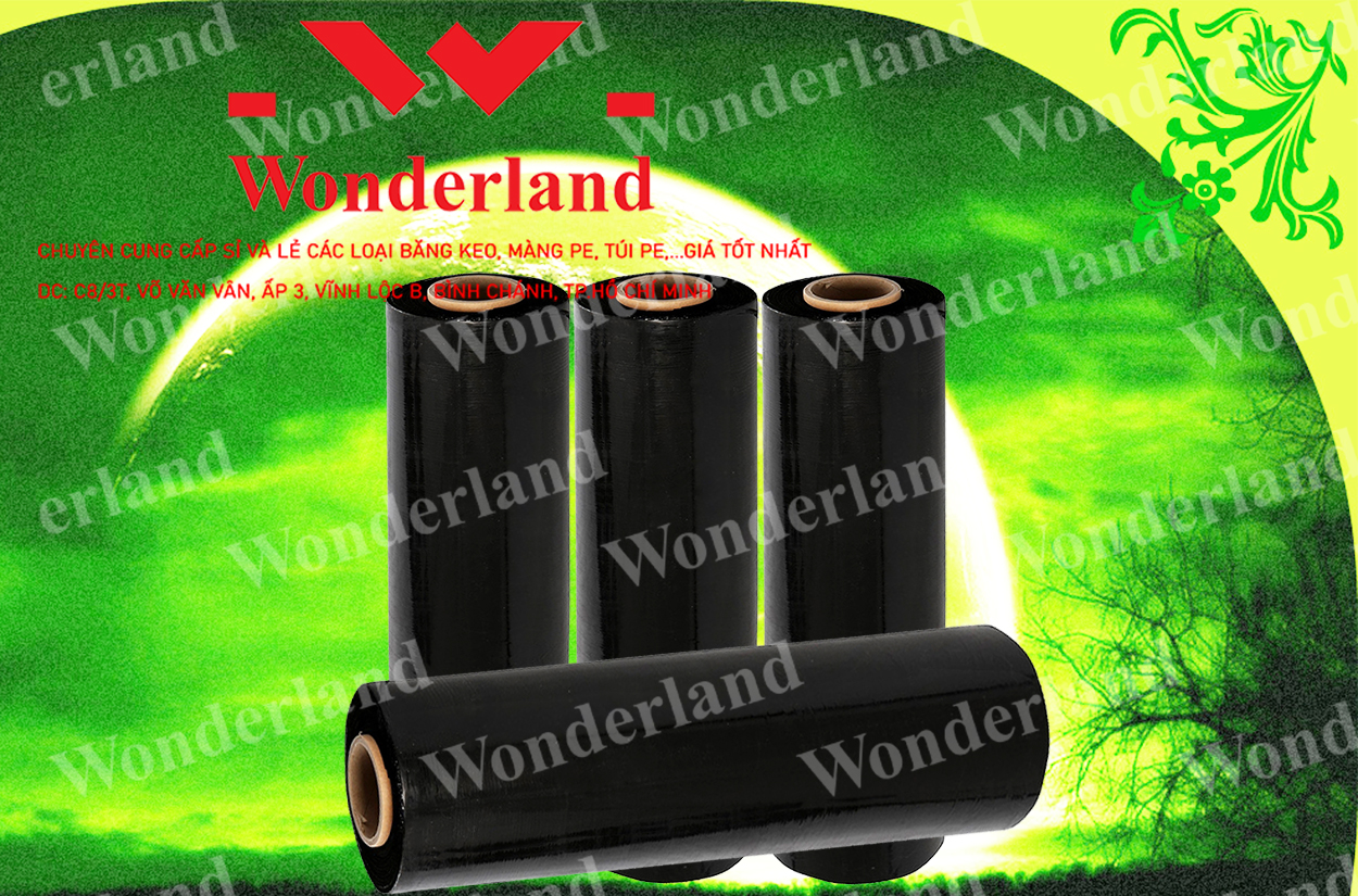 MÀNG PE ĐEN 3.2KG LÕI 200G CHẤT LƯỢNG CAO WONDERLAND