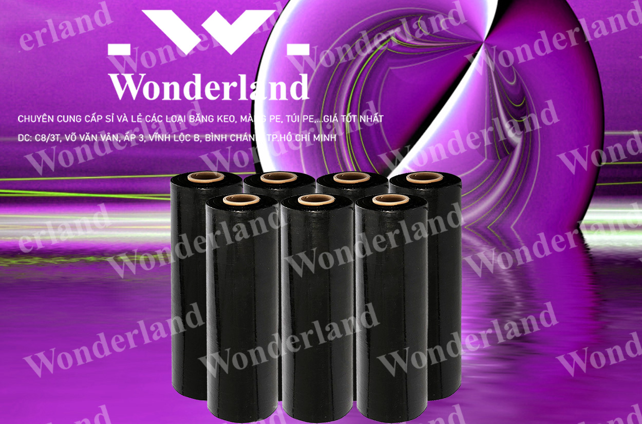 MÀNG PE ĐEN 3.3KG LÕI 200G CHẤT LƯỢNG CAO WONDERLAND GIÁ SỈ TỐT NHẤT