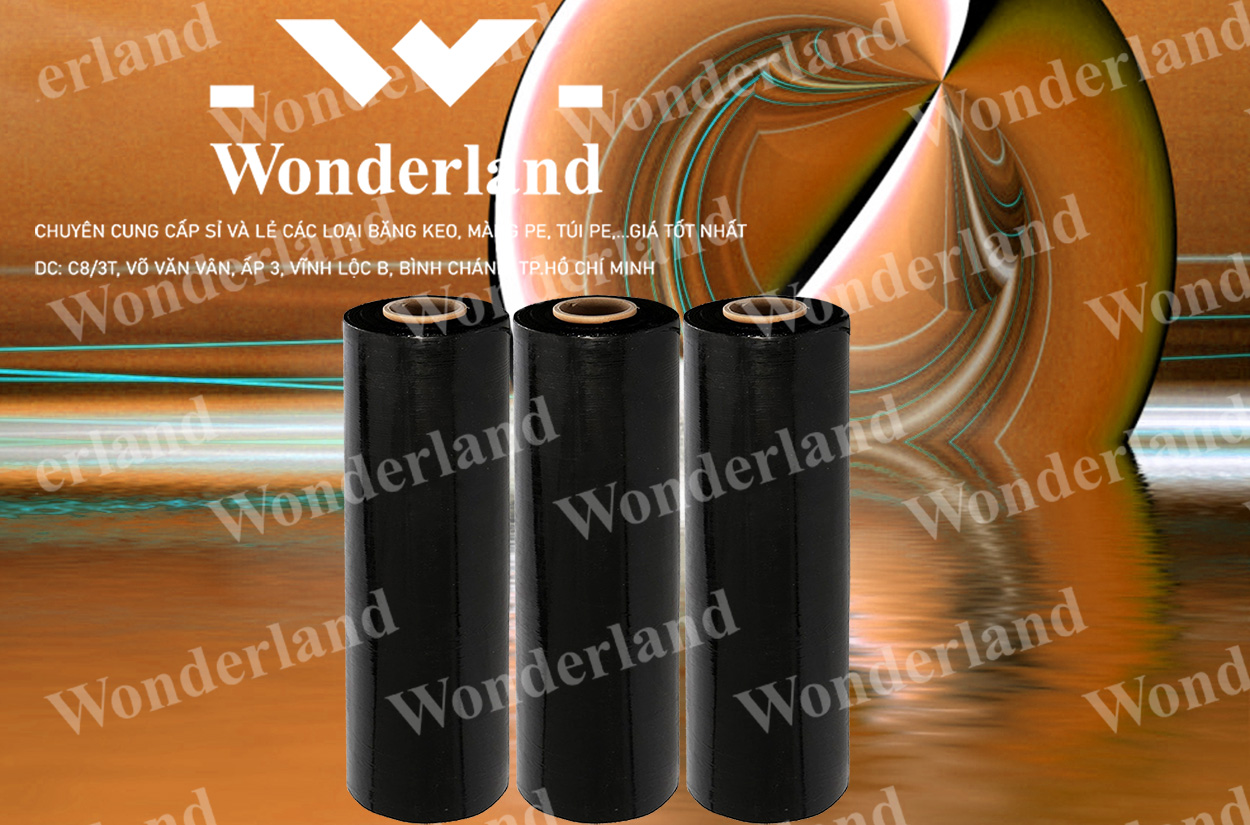 MÀNG PE ĐEN 3.3KG LÕI 200G CHẤT LƯỢNG CAO WONDERLAND