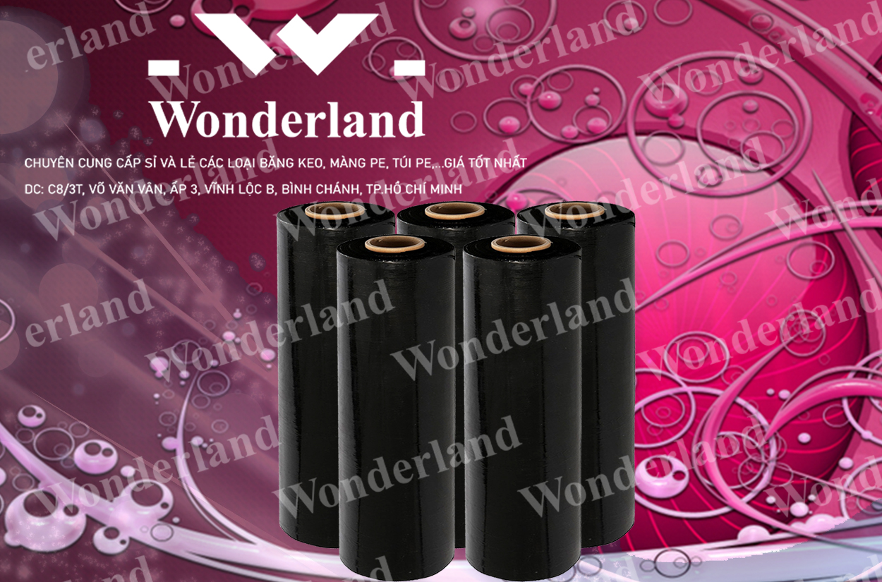 MÀNG PE ĐEN 3.5KG LÕI 200G CHẤT LƯỢNG CAO WONDERLAND GIÁ SỈ TỐT NHẤT