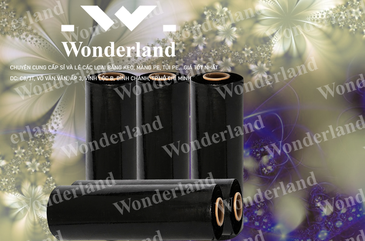 MÀNG PE ĐEN 3.6KG LÕI 200G CHẤT LƯỢNG CAO WONDERLAND GIÁ SỈ TỐT NHẤT