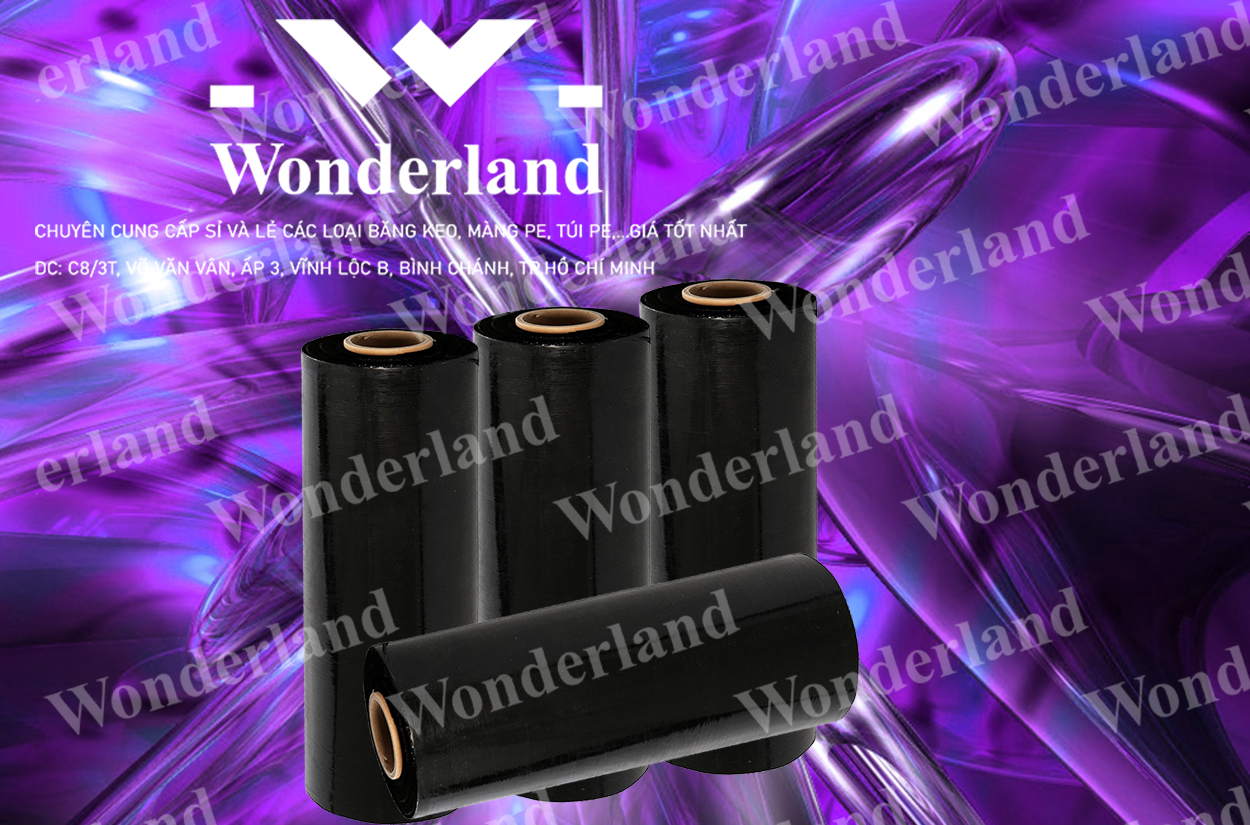 MÀNG PE ĐEN 3.7KG LÕI 200G CHẤT LƯỢNG CAO WONDERLAND GIÁ SỈ TỐT NHẤT