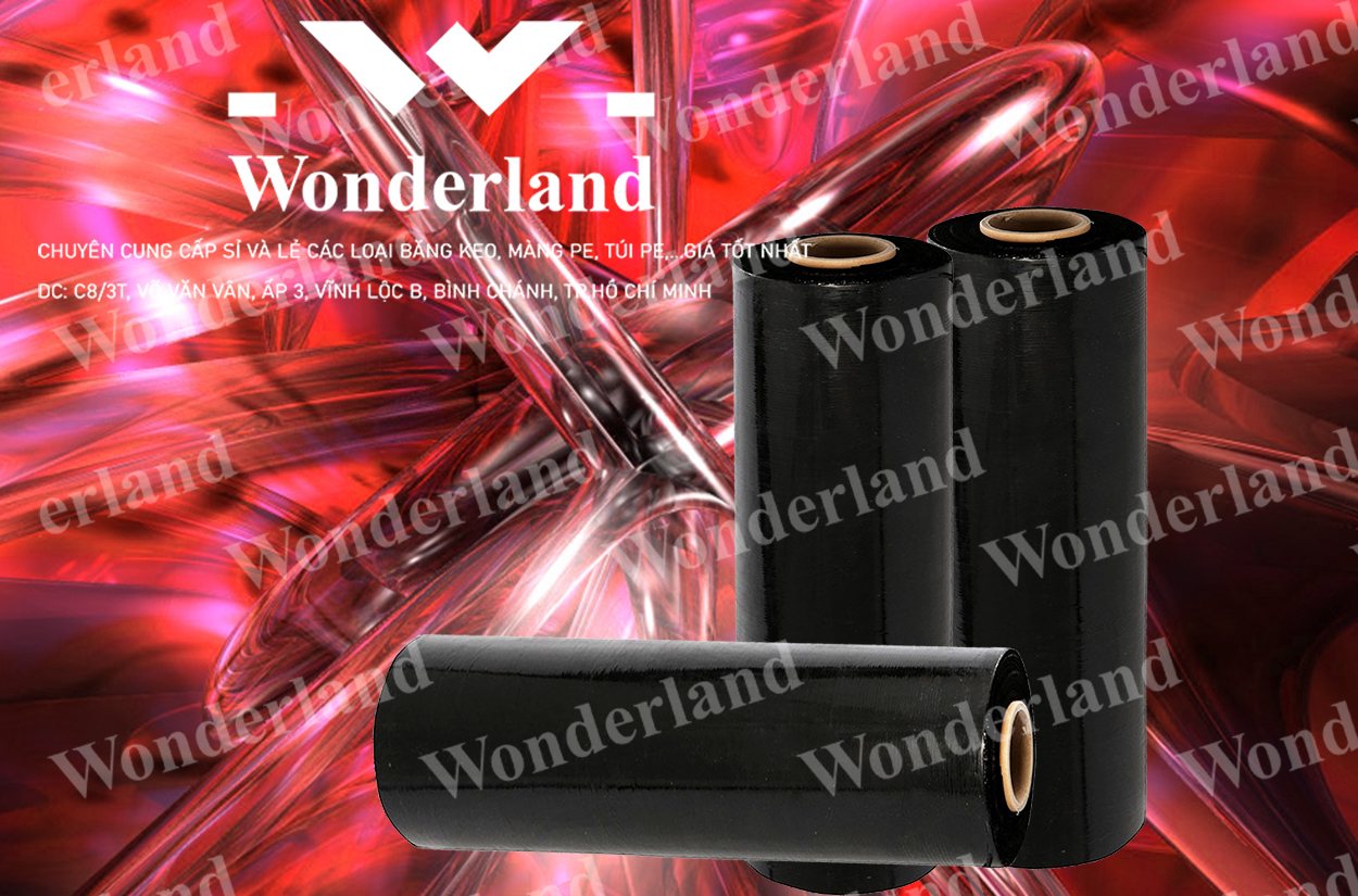 MÀNG PE ĐEN 3.7KG LÕI 200G CHẤT LƯỢNG CAO WONDERLAND