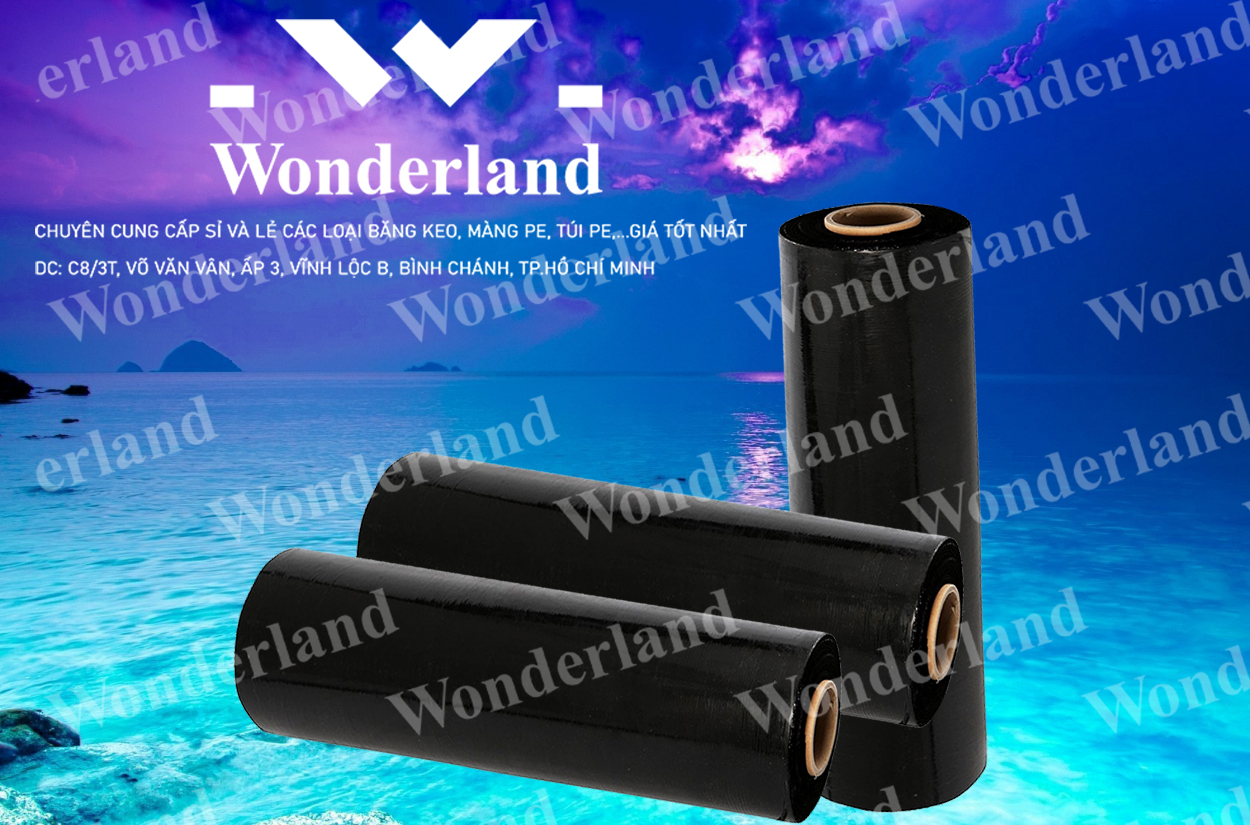 MÀNG PE ĐEN 3.8KG LÕI 200G CHẤT LƯỢNG CAO WONDERLAND GIÁ SỈ TỐT NHẤT