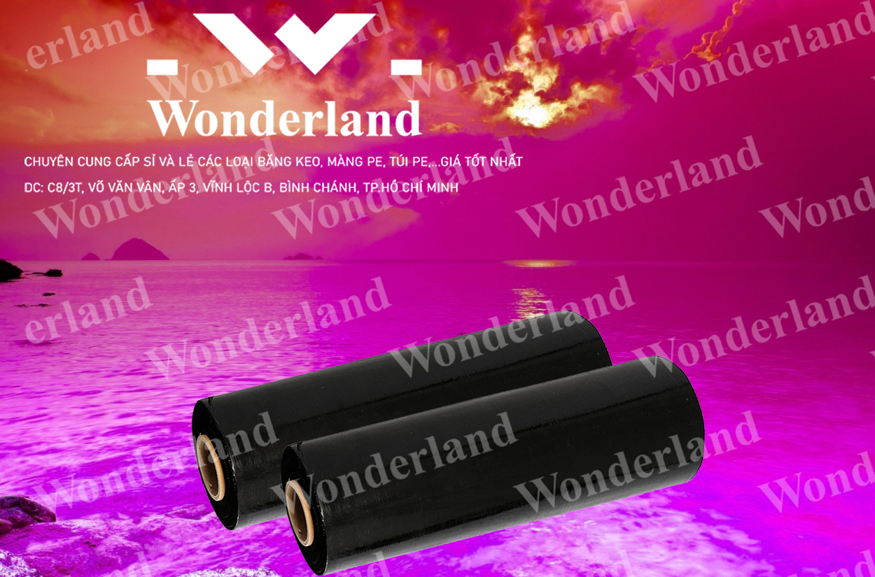 MÀNG PE ĐEN 3.8KG LÕI 200G CHẤT LƯỢNG CAO WONDERLAND