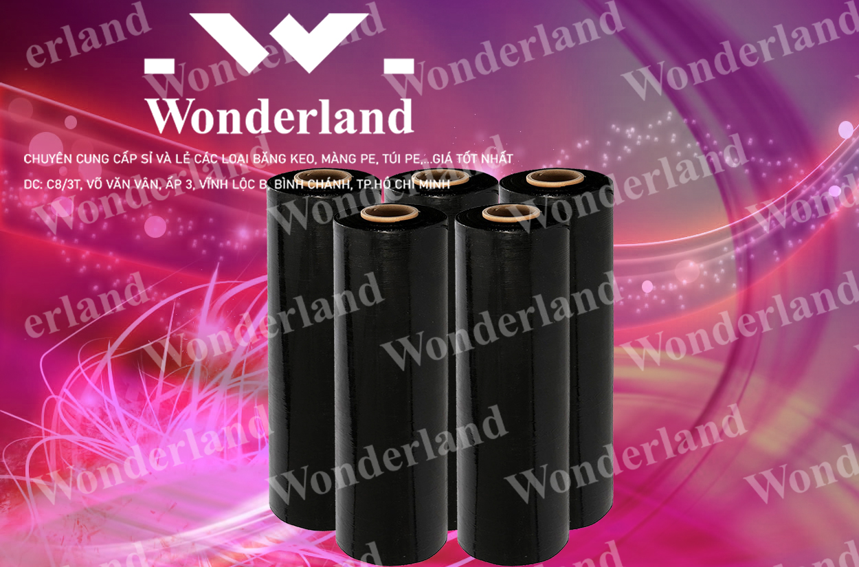 MÀNG PE ĐEN 3.9KG LÕI 200G CHẤT LƯỢNG CAO WONDERLAND GIÁ SỈ TỐT NHẤT