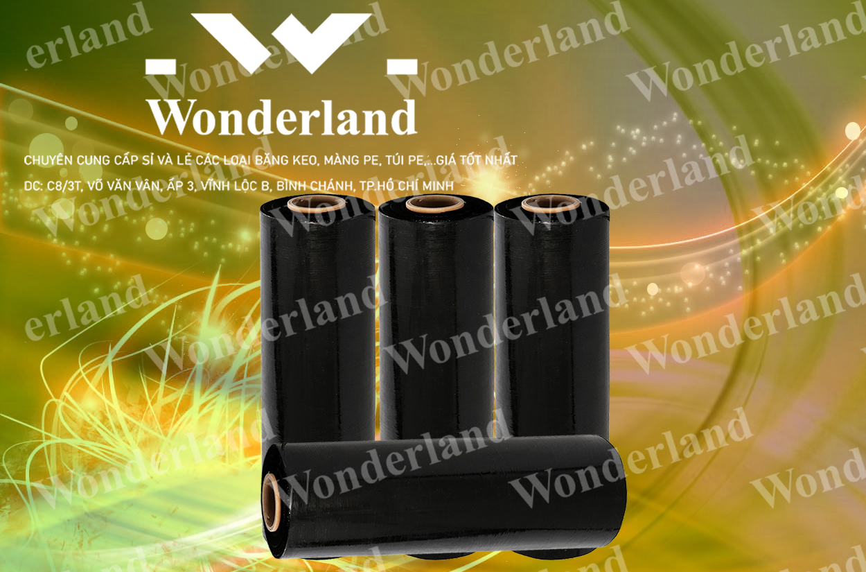 MÀNG PE ĐEN 3.9KG LÕI 200G CHẤT LƯỢNG CAO WONDERLAND