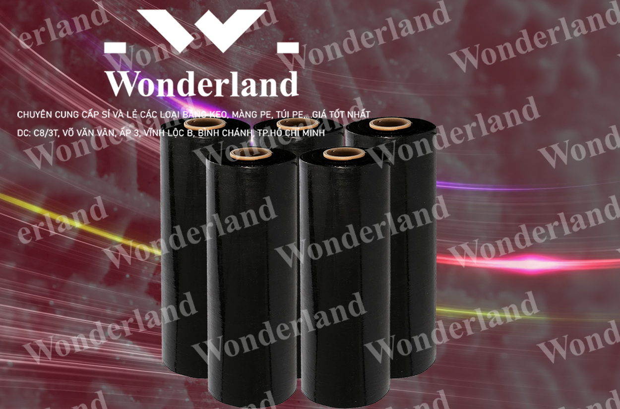 MÀNG PE ĐEN 4.1KG LÕI 200G CHẤT LƯỢNG CAO WONDERLAND GIÁ SỈ TỐT NHẤT