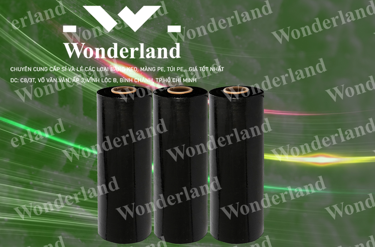 MÀNG PE ĐEN 4.1KG LÕI 200G CHẤT LƯỢNG CAO WONDERLAND