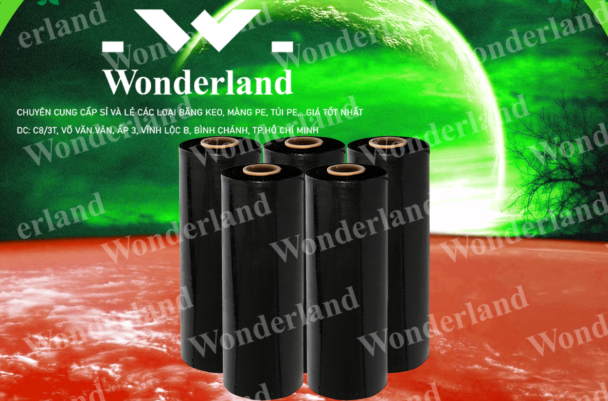 MÀNG PE ĐEN 4.3KG LÕI 200G CHẤT LƯỢNG CAO WONDERLAND GIÁ SỈ TỐT NHẤT