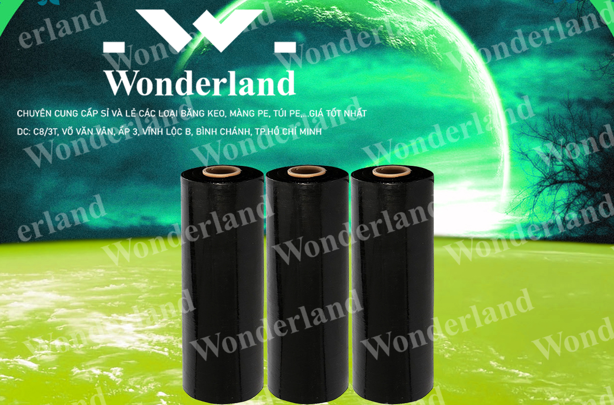 MÀNG PE ĐEN 4.3KG LÕI 200G CHẤT LƯỢNG CAO WONDERLAND