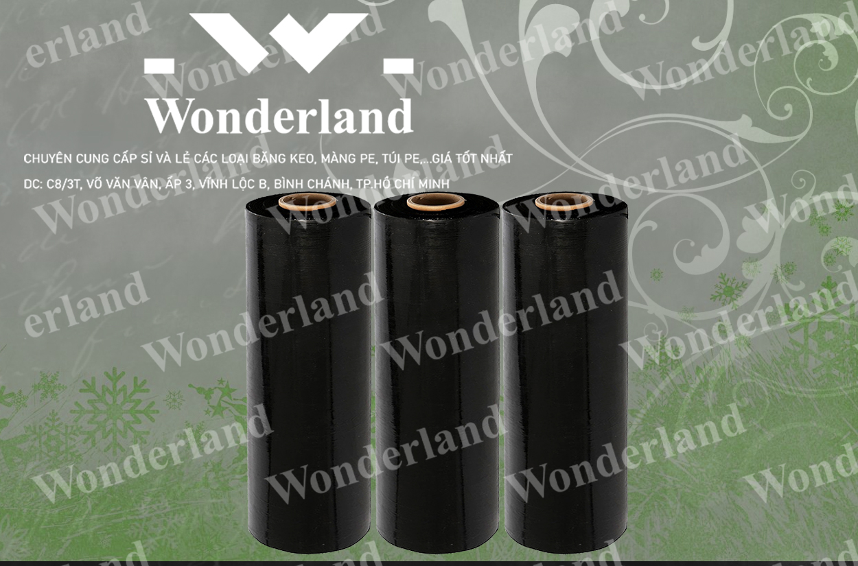MÀNG PE ĐEN 4.4KG LÕI 200G CHẤT LƯỢNG CAO WONDERLAND