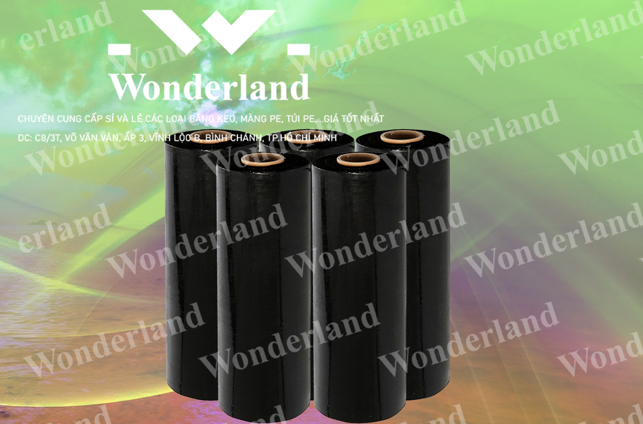 MÀNG PE ĐEN 4.5KG LÕI 200G CHẤT LƯỢNG CAO WONDERLAND GIÁ SỈ TỐT NHẤT