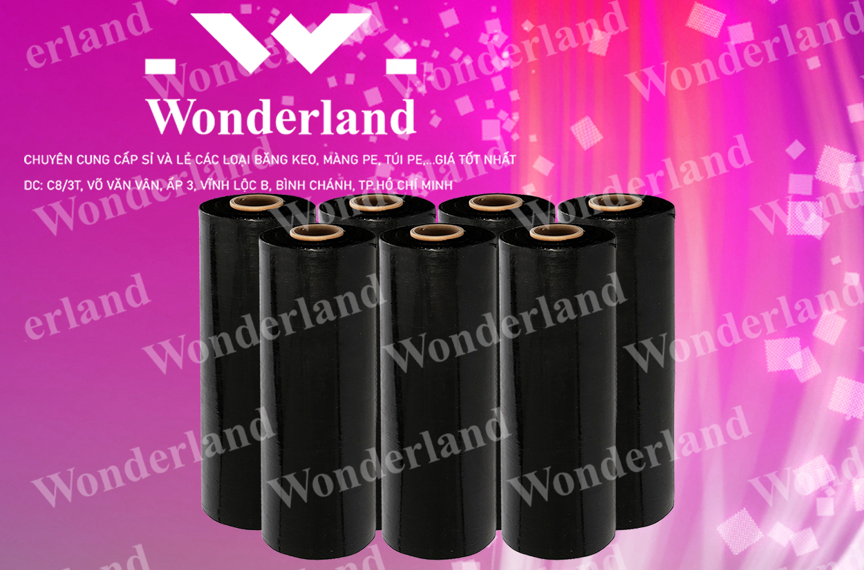 MÀNG PE ĐEN 4.6KG LÕI 200G CHẤT LƯỢNG CAO WONDERLAND GIÁ SỈ TỐT NHẤT