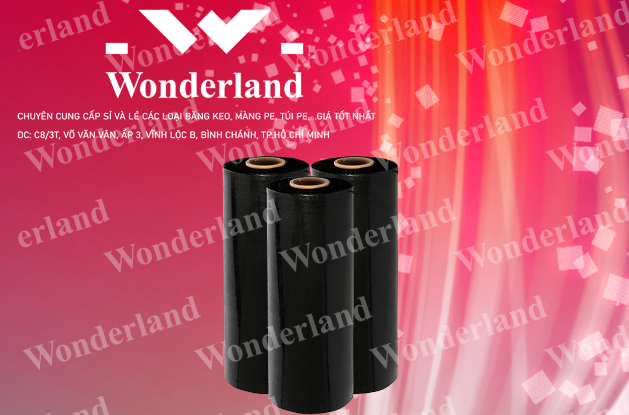 MÀNG PE ĐEN 4.6KG LÕI 200G CHẤT LƯỢNG CAO WONDERLAND