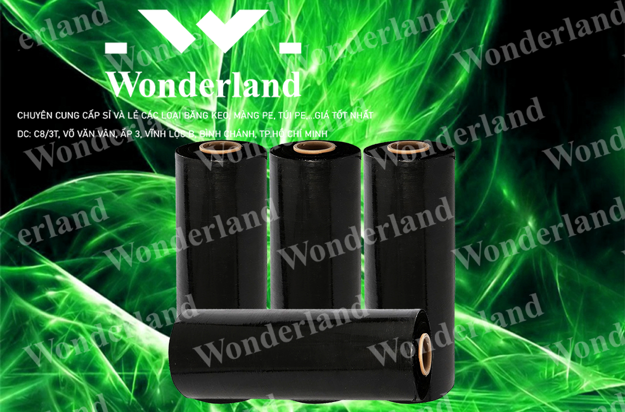 MÀNG PE ĐEN 4.7KG LÕI 200G CHẤT LƯỢNG CAO WONDERLAND GIÁ SỈ TỐT NHẤT