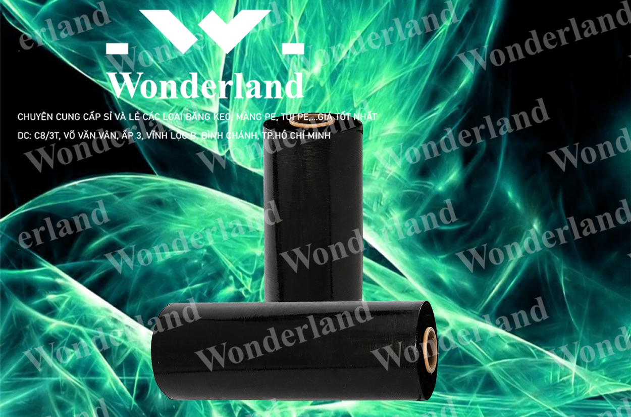 MÀNG PE ĐEN 4.7KG LÕI 200G CHẤT LƯỢNG CAO WONDERLAND