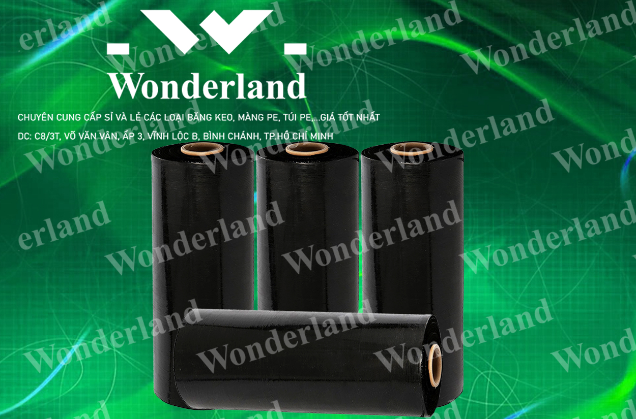 MÀNG PE ĐEN 5.1KG LÕI 200G CHẤT LƯỢNG CAO WONDERLAND GIÁ SỈ TỐT NHẤT