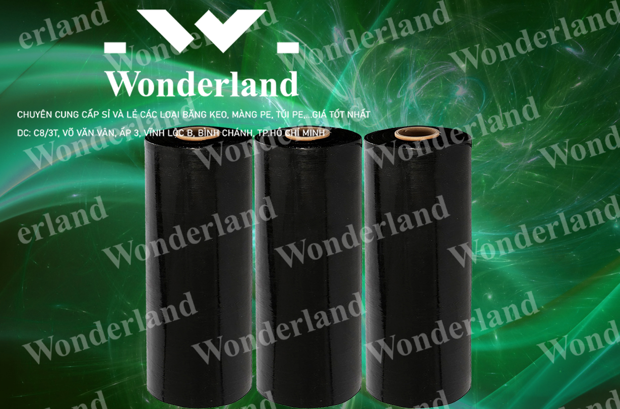 MÀNG PE ĐEN 5.4KG LÕI 200G CHẤT LƯỢNG CAO WONDERLAND GIÁ SỈ TỐT NHẤT