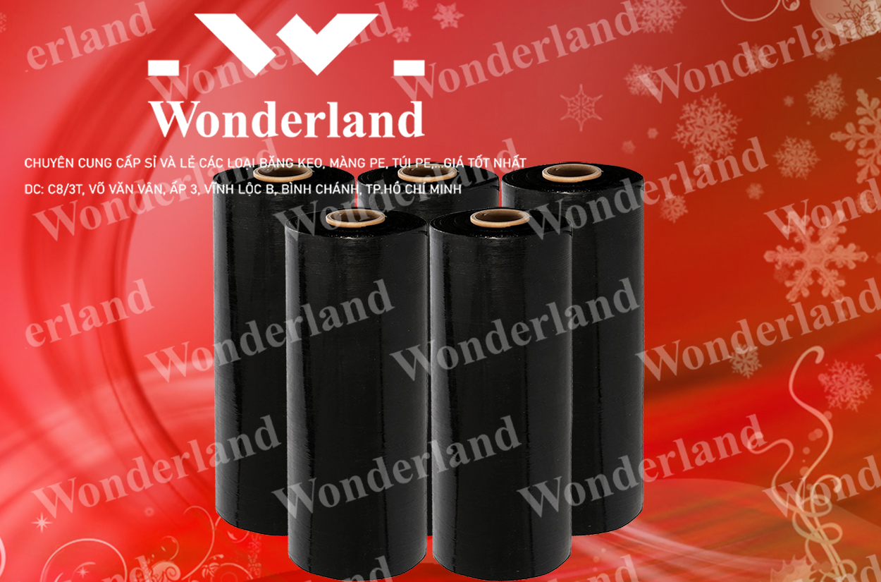 MÀNG PE ĐEN 5.6KG LÕI 200G CHẤT LƯỢNG CAO WONDERLAND GIÁ SỈ TỐT NHẤT