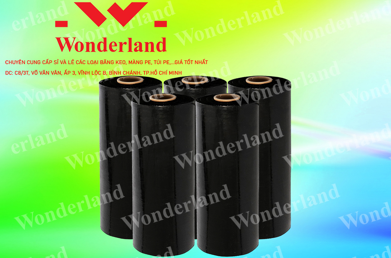 MÀNG PE ĐEN 5.7KG LÕI 200G CHẤT LƯỢNG CAO WONDERLAND GIÁ SỈ TỐT NHẤT