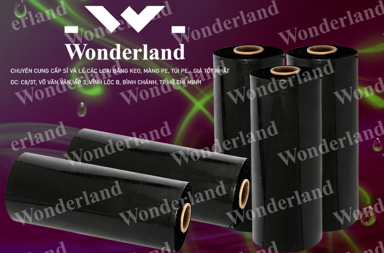 MÀNG PE ĐEN 5.8KG LÕI 200G CHẤT LƯỢNG CAO WONDERLAND GIÁ SỈ TỐT NHẤT