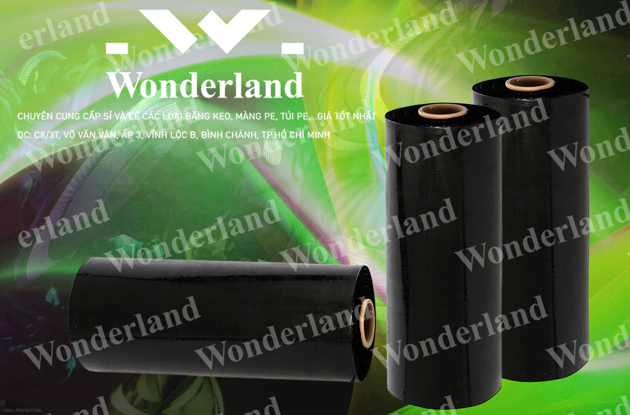 MÀNG PE ĐEN 5.9KG LÕI 200G CHẤT LƯỢNG CAO WONDERLAND GIÁ SỈ TỐT NHẤT