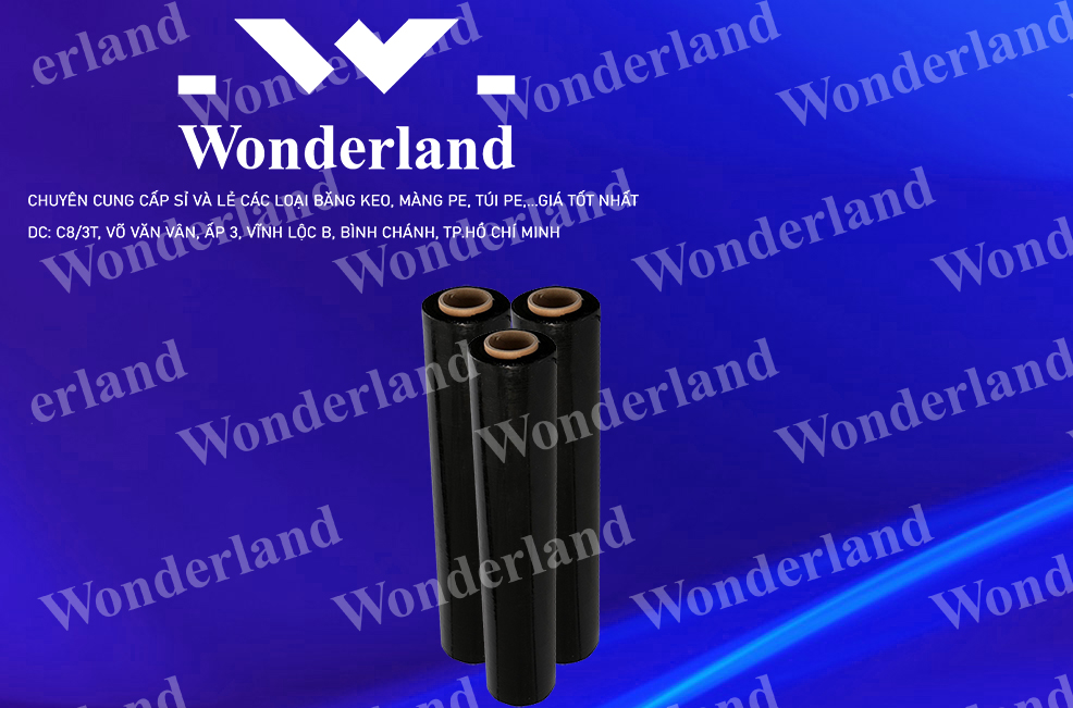 MÀNG PE ĐEN 50CM x 1.4KG CHẤT LƯỢNG CAO WONDERLAND