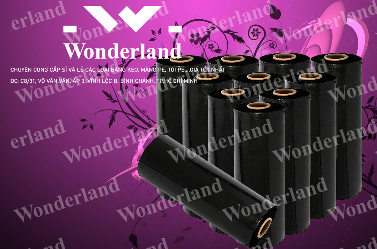 MÀNG PE ĐEN 5KG LÕI 200G CHẤT LƯỢNG CAO WONDERLAND GIÁ SỈ TỐT NHẤT