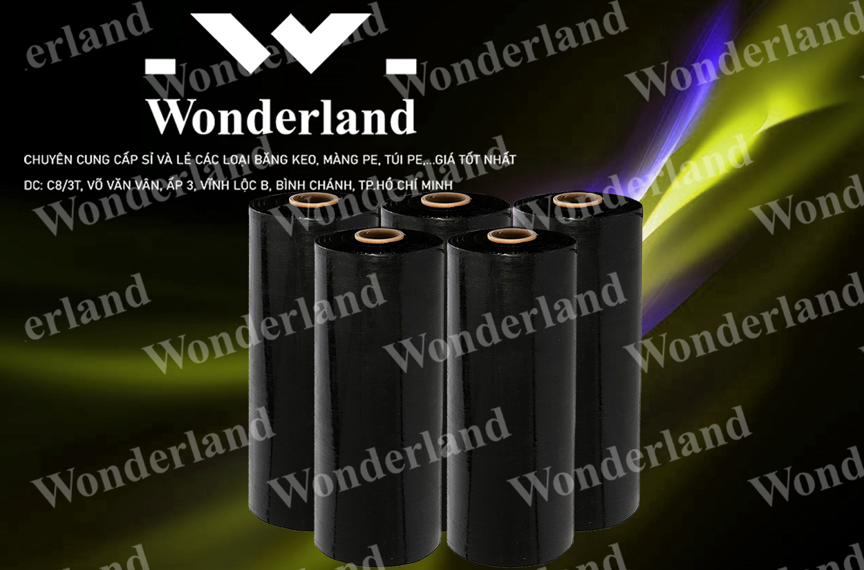 MÀNG PE ĐEN 6.1KG LÕI 500G CHẤT LƯỢNG CAO WONDERLAND GIÁ SỈ TỐT NHẤT