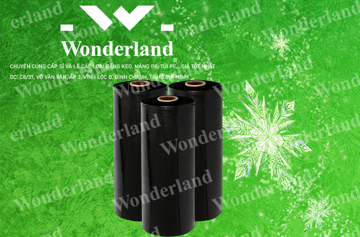 MÀNG PE ĐEN 6.2KG LÕI 500G CHẤT LƯỢNG CAO WONDERLAND GIÁ SỈ TỐT NHẤT