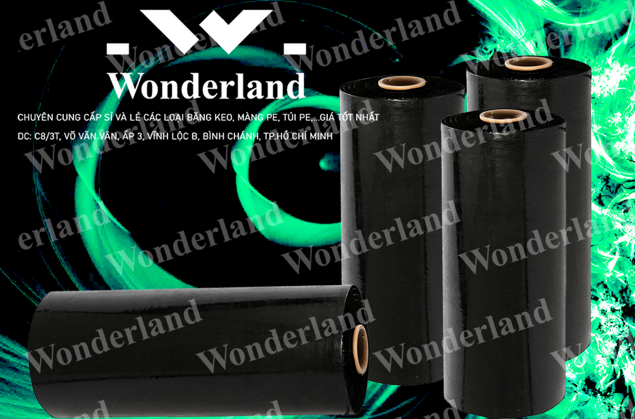 MÀNG PE ĐEN 6.4KG LÕI 500G CHẤT LƯỢNG CAO WONDERLAND GIÁ SỈ TỐT NHẤT