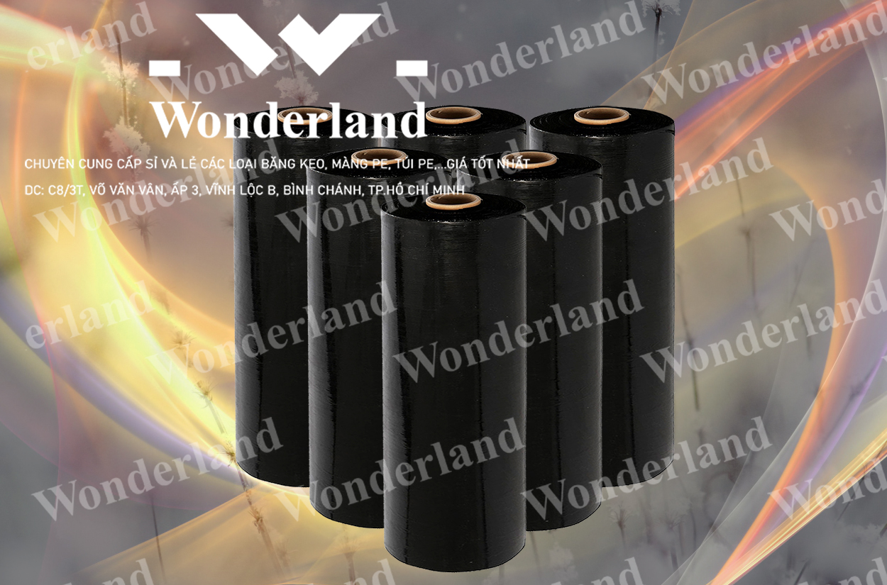 MÀNG PE ĐEN 6.5KG LÕI 500G CHẤT LƯỢNG CAO WONDERLAND GIÁ SỈ TỐT NHẤT